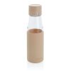 botella de hidratación de vidrio ukiyo con funda marron vista1