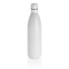 botella de acero inoxidable al vacío de color sólido 1l blanco vista1