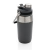 botella al vacío de acero inoxidable con tapa doble función anthracite vista1