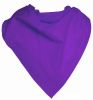 Pañuelos lisos cuadrado popelín 52x52 de poliéster morado con logo vista 1