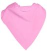 Pañuelos lisos cuadrado popelín 52x52 de poliéster rosa con logo vista 1