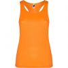 Camisetas técnicas roly shura mujer de poliéster naranja fluor vista 1