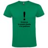 Camisetas despedida hombre de despedida en color 100% algodón verde vista 1