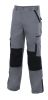Pantalones de trabajo velilla bicolor multibolsillos plomo de algodon con logo vista 1