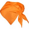 Pañuelos lisos roly festero de poliéster naranja con impresión vista 1