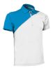 Polos técnicos deporte valento ace blanco azul tropical vista 1