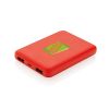 powerbank de bolsillo 5.000 mah de alta densidad rojo vista1