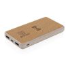 powerbank inalámbrico 5w de corcho y trigo 8.000 mah burgundy/blanco vista1
