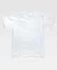 Camisetas de trabajo workteam clásica de manga corta en algodón blanco con impresión vista 1