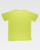 Camisetas de trabajo workteam s6610 de poliéster amarillo fluor vista 1