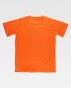 Camisetas de trabajo workteam s6610 de poliéster naranja fluor vista 1