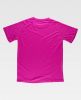 Camisetas de trabajo workteam s6610 de poliéster rosa fluor vista 1