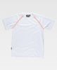 Camisetas de trabajo workteam s6640 de poliéster Blanco Naranja fluor con impresión vista 1