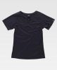 Camisetas de trabajo workteam s7525 de algodon negro con impresión vista 1
