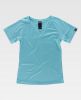 Camisetas de trabajo workteam s7525 de algodon turquesa con impresión vista 1