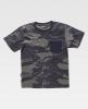 Camisetas de trabajo workteam s8520 de 100% algodón Camuflage Gris Negro vista 1
