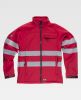 Chaquetas y parkas reflectantes workteam chaquetas workshell de algodon rojo con impresión vista 1