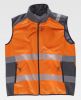 Chalecos reflectantes workteam workshell alta visibilidad combinado de poliéster gris naranja fluor vista 1