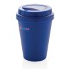 taza de café reutilizable de doble pared 300ml azul vista2