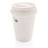 taza de café reutilizable de doble pared 300ml blanco vista2