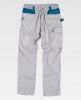 Pantalones de trabajo workteam wf1050 de poliéster Gris Claro / Azafata con impresión vista 1