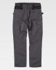 Pantalones de trabajo workteam wf1050 de poliéster Gris Oscuro Negro con impresión vista 1