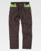 Pantalones de trabajo workteam wf1050 de poliéster Marron Verde Lima con impresión vista 1