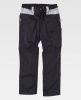 Pantalones de trabajo workteam wf1050 de poliéster Negro/Gris Claro con impresión vista 1