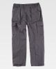 Pantalones de trabajo workteam wf1400 de 100% algodón gris con impresión vista 1