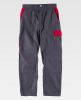 Pantalones de trabajo workteam wf1550 de poliéster gris rojo con impresión vista 1