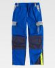 Pantalones reflectantes workteam wf5852 de poliéster Azulina Gris Claro Marino con impresión vista 1