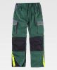 Pantalones reflectantes workteam wf5852 de poliéster Verde Gris Oscuro Negro con impresión vista 1