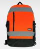 Complementos de industria workteam mochila wfa401 de poliéster naranja fluor con impresión vista 1