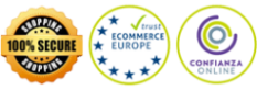 Garantia 100%. SSL encryption. Ecommerce Europe. Confianza Online.